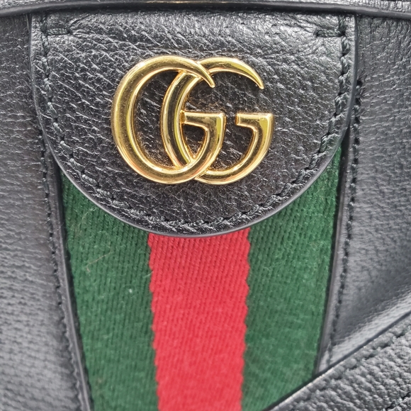 GUCCI Ophidia GG small shoulder bag IN BLACK LEATHER - Picture 2 of 10